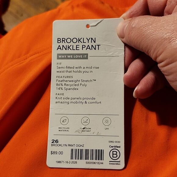 Athleta 26 Brooklyn Ankle Pants - New - Picture 4 of 5